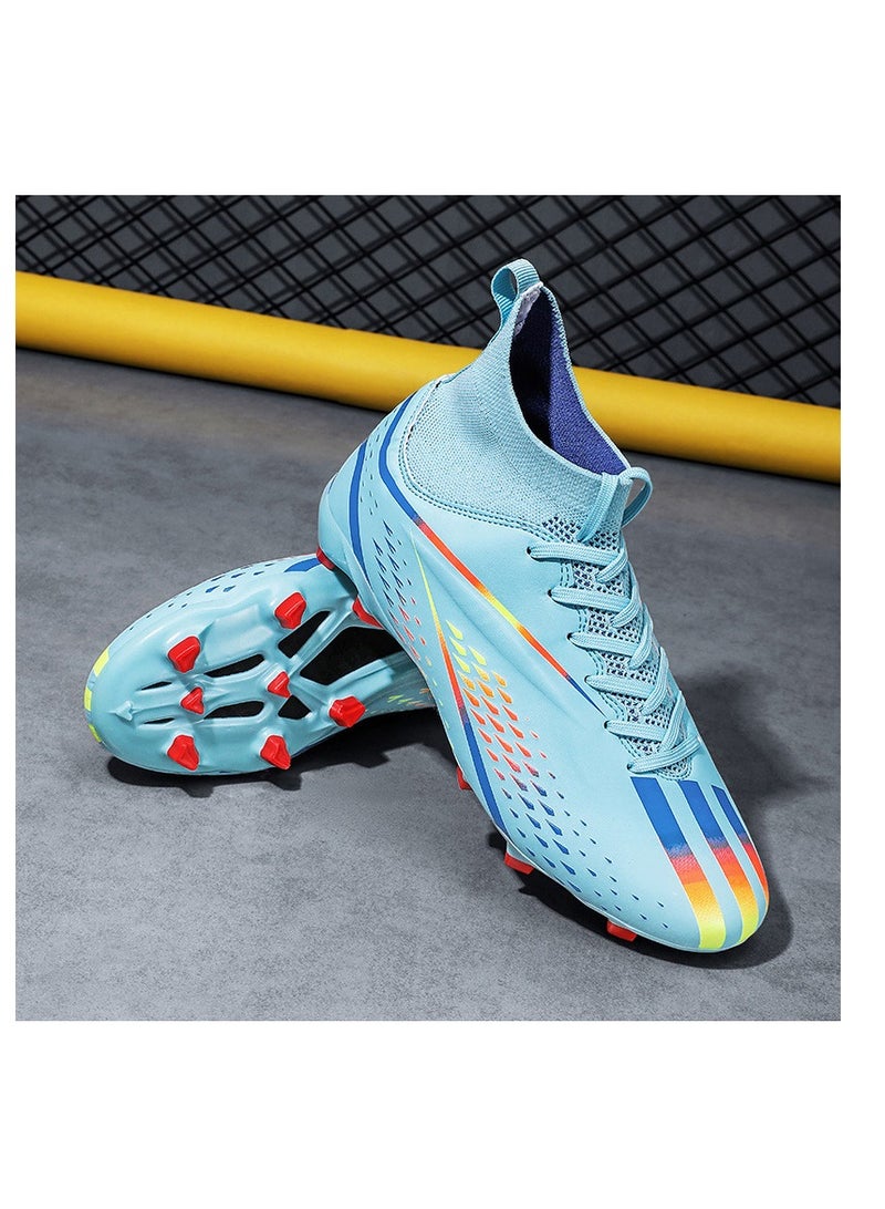 xozgdovg Spike Sneakers TF Training Shoes Football Shoes Non-slip (Spike Bright Moon)42  - Image 1
