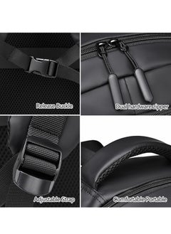 التمريض الجوي حقيبة ظهر Skycare Sturdy Commuter للعمل، حقيبة كمبيوتر محمول مقاس 15.6 بوصة للرجال والنساء أثناء العمل والسفر وصالة الألعاب الرياضية  - Image 4