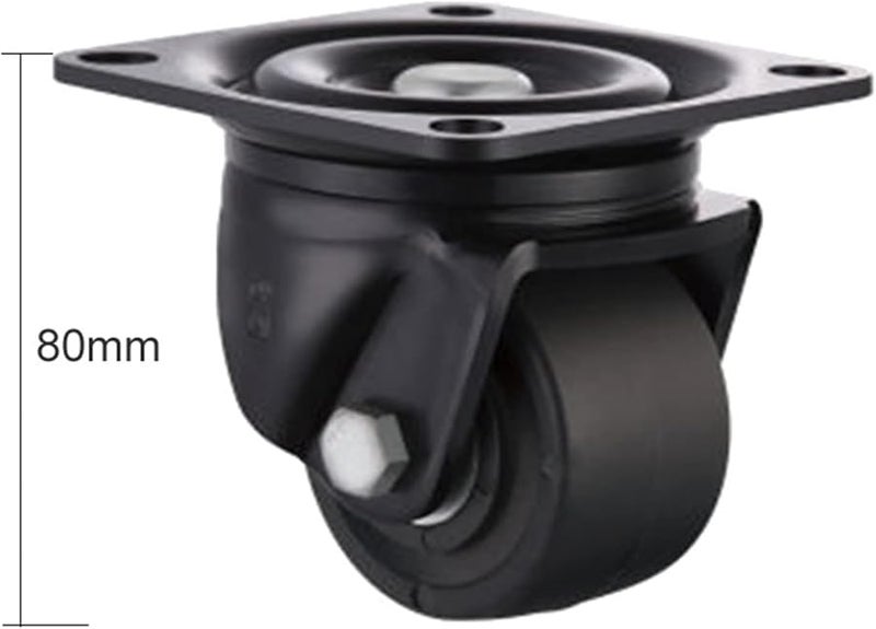 Heavy Duty 300KG Load Bearing 2 Inch Low Casters Wheels With Brake Universal Caster - Image 3