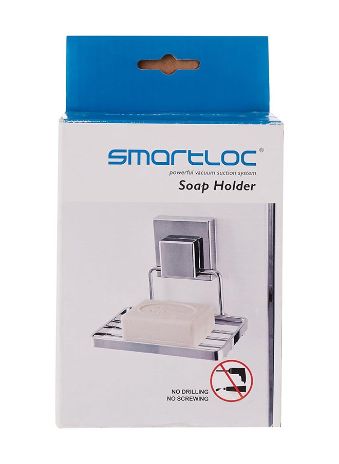 Home Pro Home Pro Smartloc Soap Holder 13 cm x 13 cm x 6. 5 cm Size Silver  - Image 3