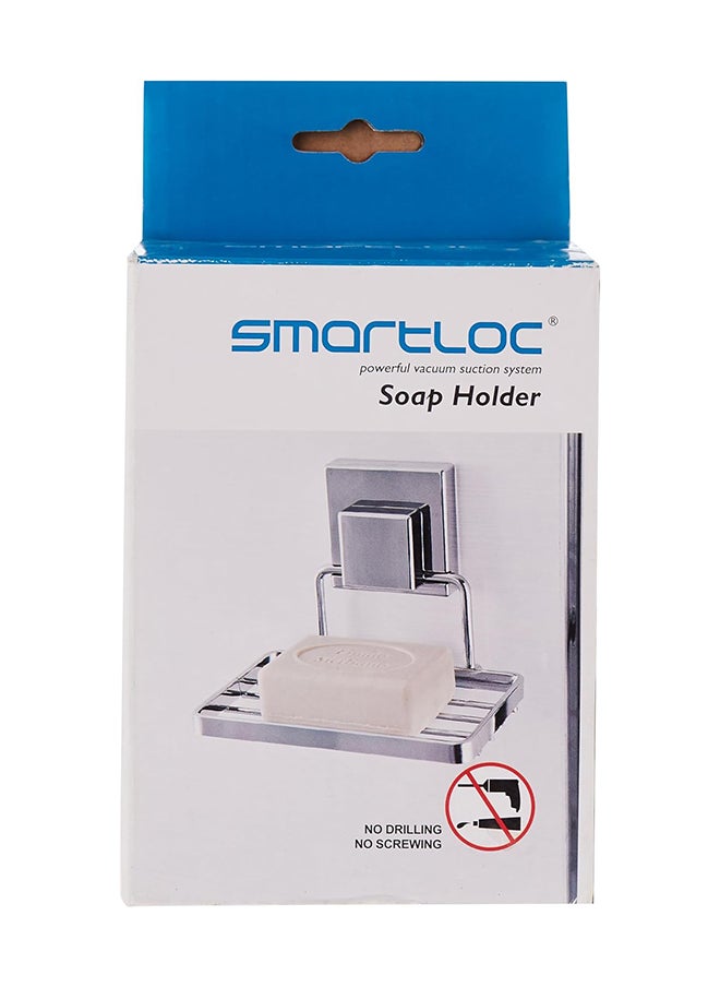 Home Pro Home Pro Smartloc Soap Holder 13 cm x 13 cm x 6. 5 cm Size Silver  - Image 2