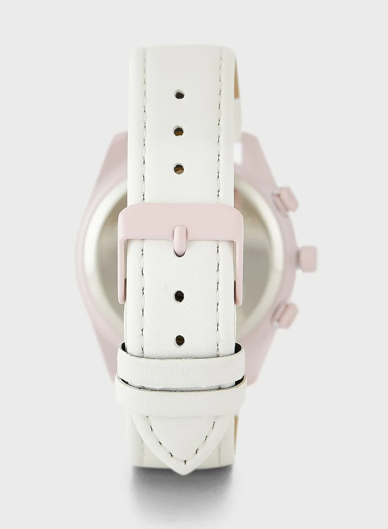 Ginger Sporty Watch With Sub Dial