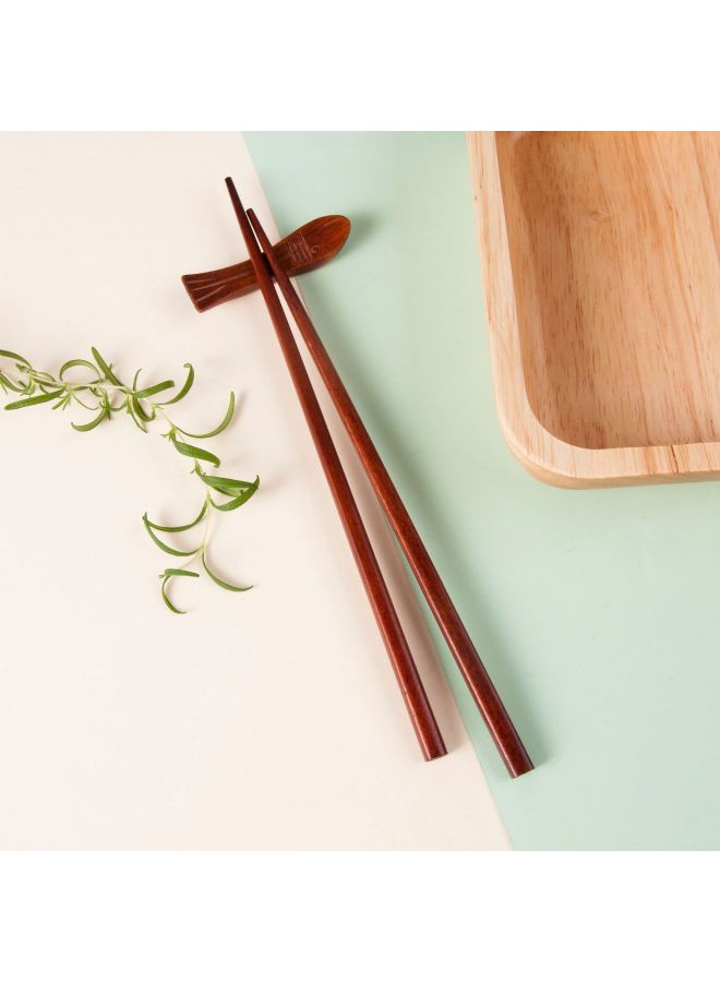 Wooden Chopsticks Wholesale Creative Japanese Style And Wind Pointed Chopsticks Lotus Wood Phoebe Wood Chopsticks Can Be LOGO-Specifications:Lotus 22.5cm - Image 5
