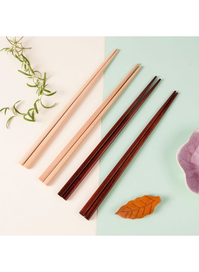 Wooden Chopsticks Wholesale Creative Japanese Style And Wind Pointed Chopsticks Lotus Wood Phoebe Wood Chopsticks Can Be LOGO-Specifications:Lotus 22.5cm - Image 2