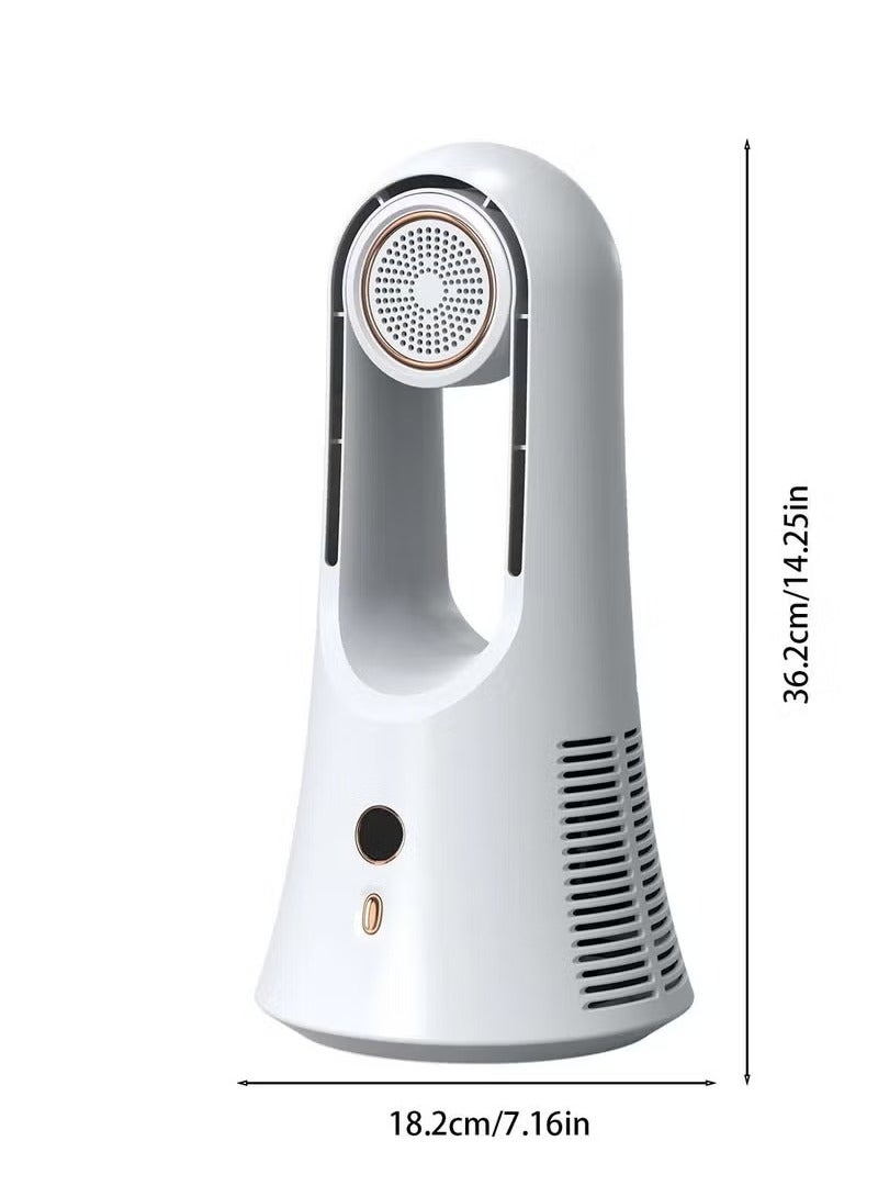 Desk Fan Aroma Diffuser Fan Electric Quiet Rechargeable Bladeless Fan Table Fan for Traveling Living Room Bedroom Home Office - Image 2