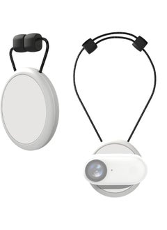 Captaintech Magnetic Pendant Holder for Insta 360 GO 3 Action Camera, Magnetic Holder with Quick Release Neck Strap as Insta360 GO 3 Accessories for Photography (White)  - Image 1