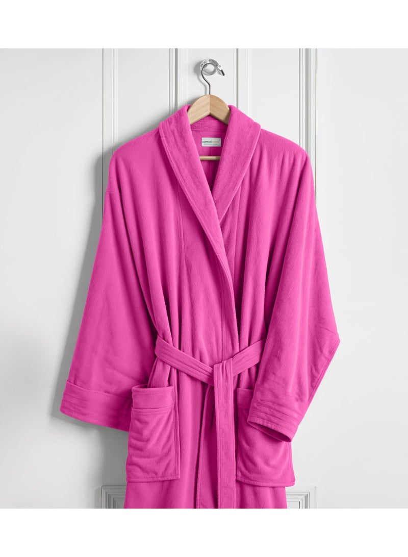 Cotton Plain Bathrobe Aatshi pink  - Image 3
