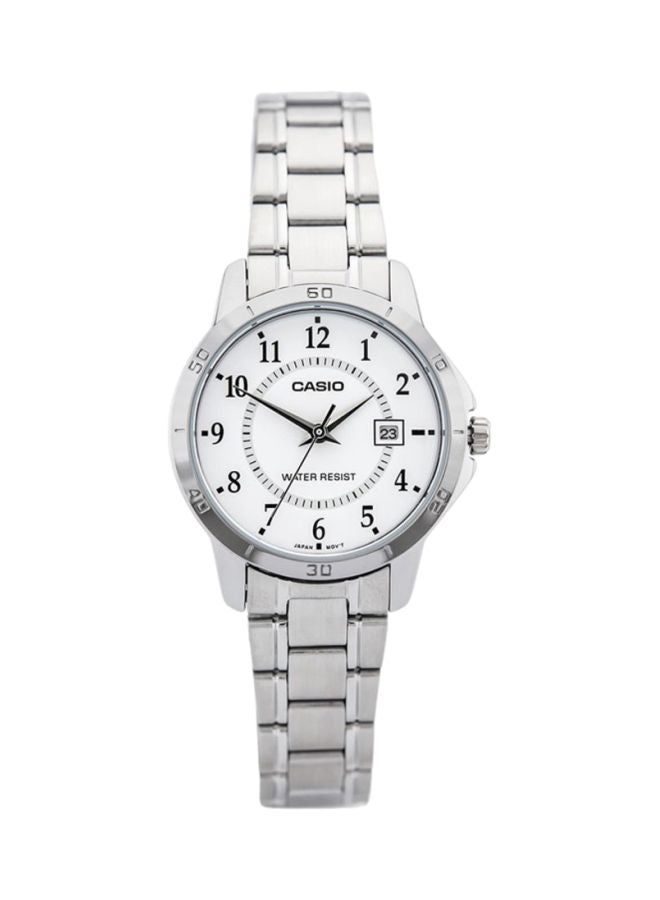 CASIO Women Stainless Steel Analog Watch LTP-V004D-7BDF - 30 mm - Silver - Image 1