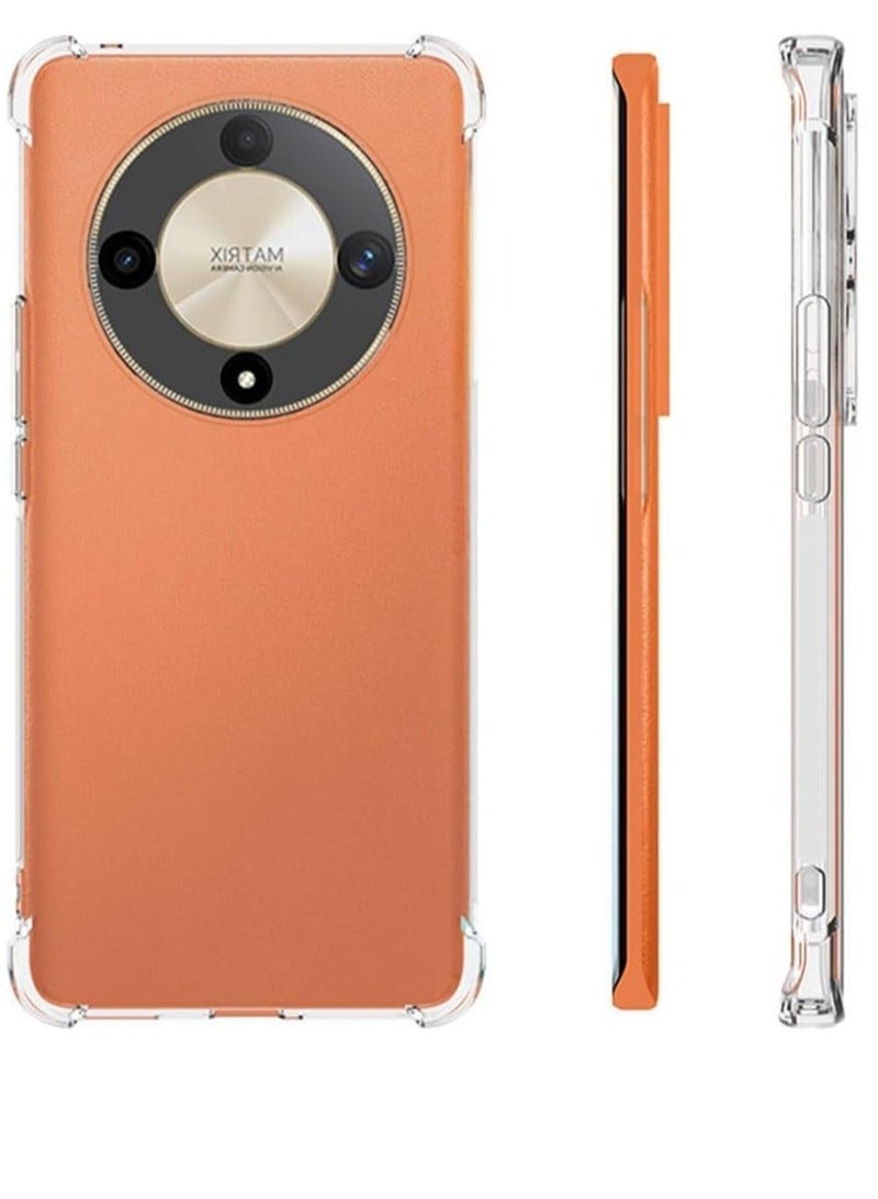 MUNTAQI Honor X9b 5G Clear Case – Includes 2 Tempered Glass Screen Protectors, Slim Design with Anti-Drop and Anti-Scratch Protection - Image 2