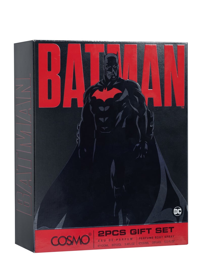 COSMO Cosmo WB 2 Piece Gift Set Batman 100ml Edp + 150ml Body Spray  - Image 2