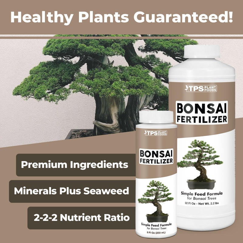TPS NUTRIENTS سماد TPS NUTRIENTS لشجرة البونساي لجميع أشجار البونساي، رائع لنقع الجذور، غذاء سائل للنبات 8 أونصات (250 مل) - Image 4
