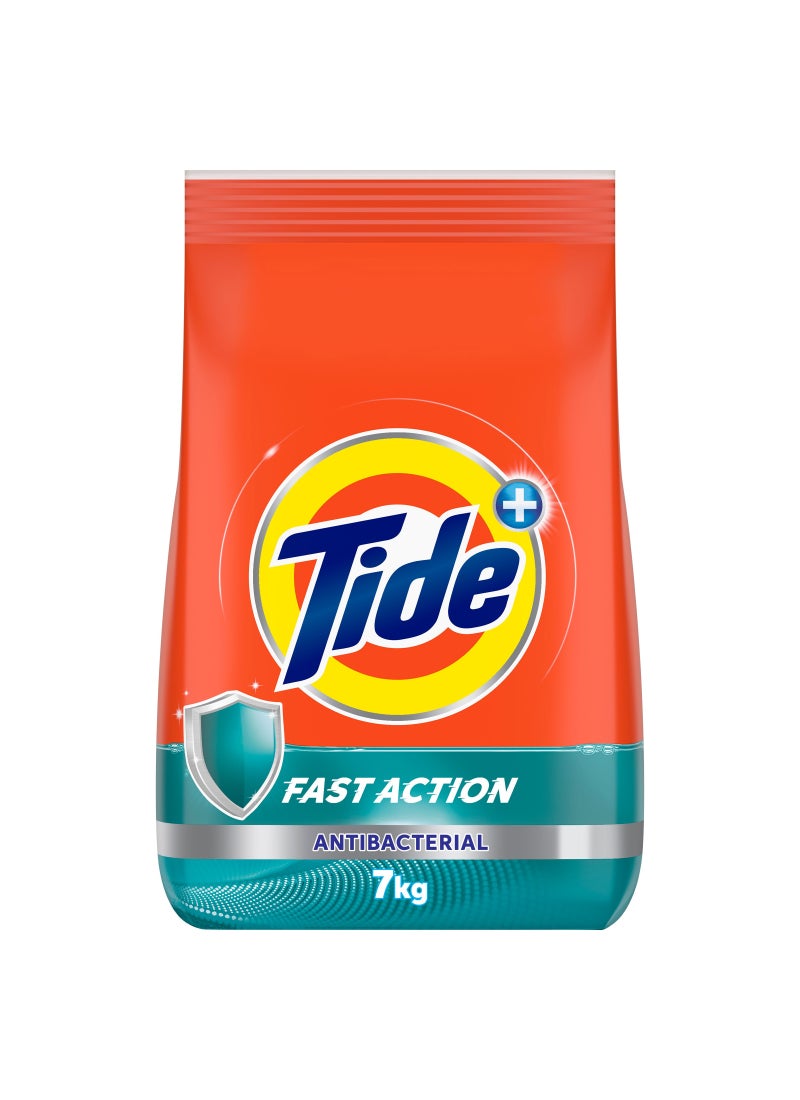 Tide Anti-Bacterial Fast Action Laundry Detergent Powder 7kg - Image 1