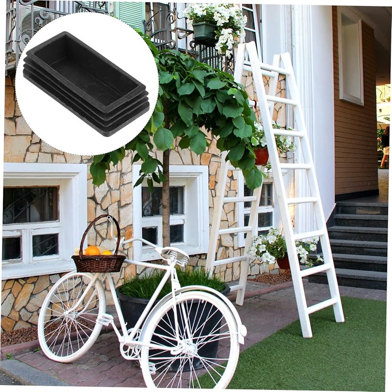 2 Pcs Non Slip Ladder Foot Covers Stair Pads For Moving Protection Black - Image 5