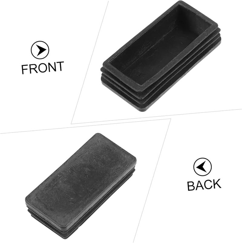 2 Pcs Non Slip Ladder Foot Covers Stair Pads For Moving Protection Black - Image 3