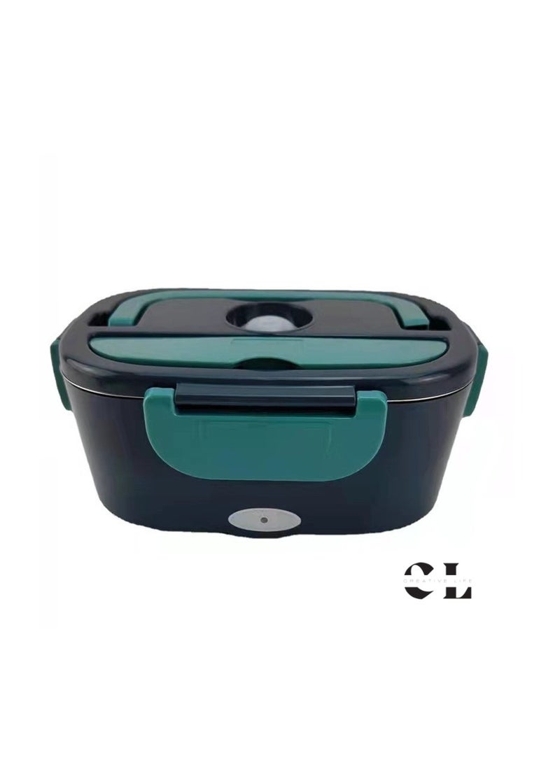 CREATIVE LIFE - Portable USB Electric Tiffin Heated Lunch Box Avec Sac For Adults 304 Stainless Steel Self Heating Electric Rechargeable Lunch Box for For Heating Meal On Car/Truck, Household And Camping - Image 1