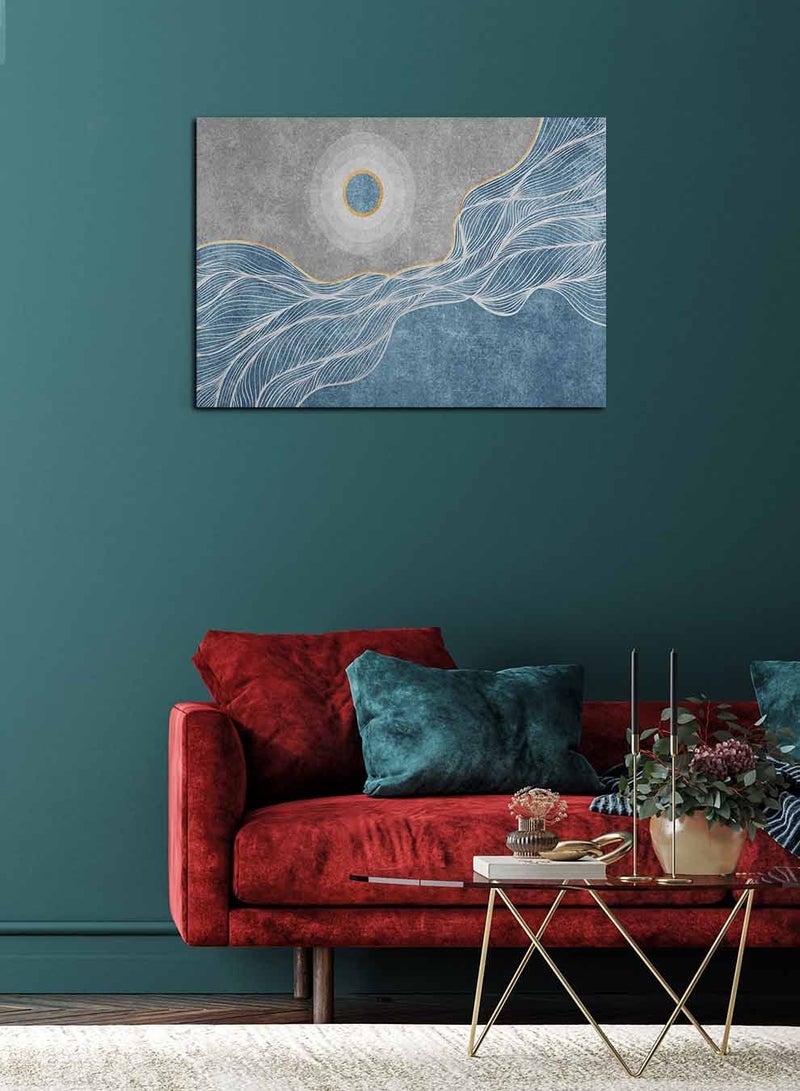 لوحة كانفاس على إطار خشبي، تصميم فن تجريدي ، للمنزل، غرفة المعيشة، المكتب، الديكور - Image 2