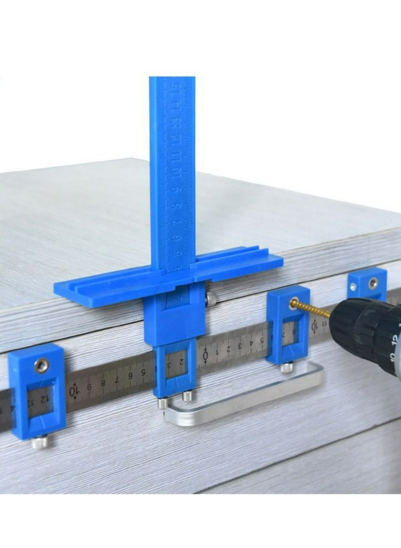 Drill Punch Locator Jig Woodworking Drill Guide Kit Cabinet Door Handle Drilling Hole Auxiliary Installation Tool Carpentry Tool - Image 5