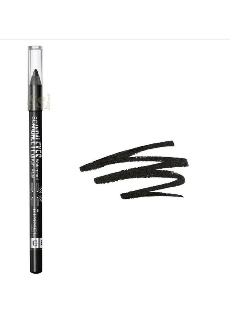 Waterproof Kohl Kajal Pencil Eyeliner 1.3 g 001 Black