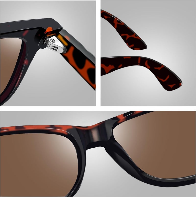 Joopin Square Sunglasses Men Women Polarized UV Protection Classic Trendy Lightweight Designer Sun Glasses for Driving Fishing Hiking Golf - Image 4