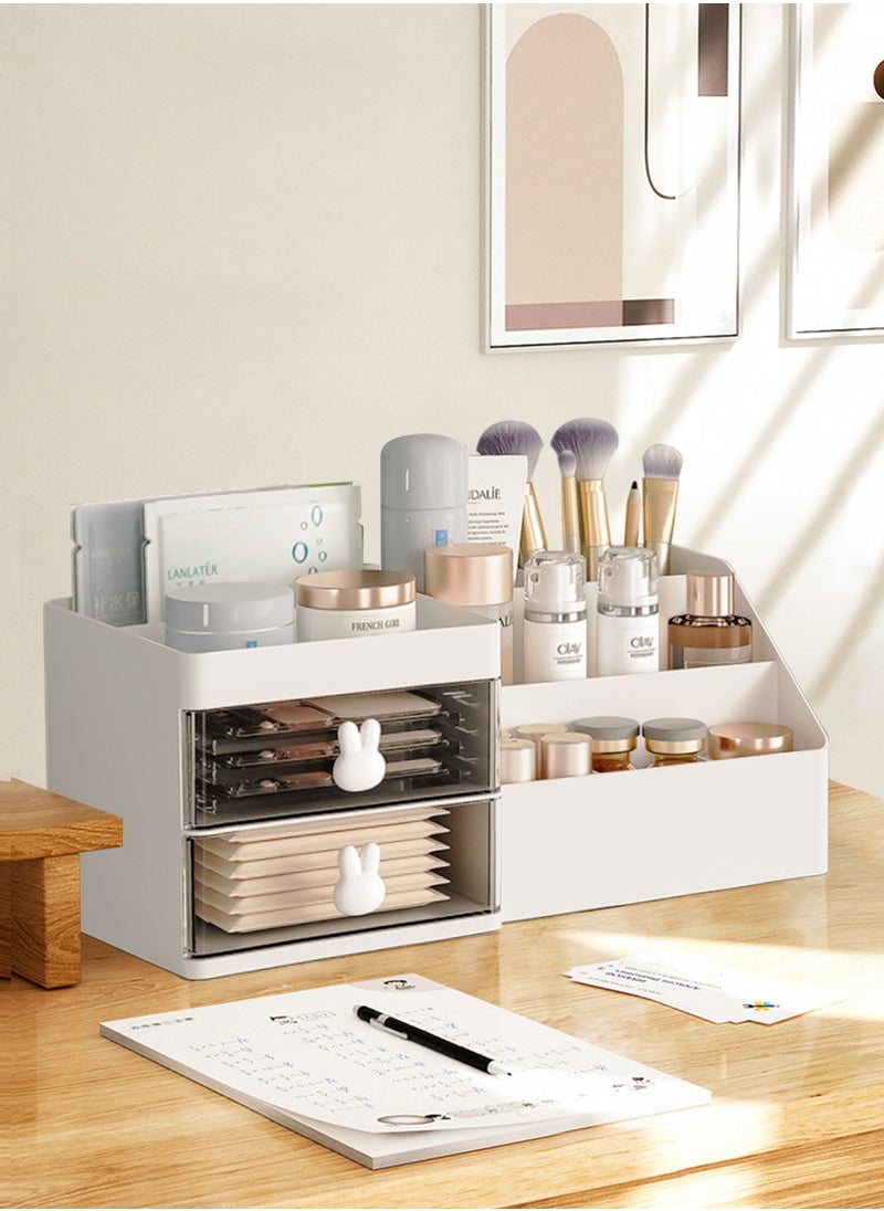 Beirui Multifunctional cosmetic organizer, Stationery organizer, Desktop organizer, Drawer organizer, Bathroom skincare organizer Suitable for bedroom, bathroom, dresser, office(This product is for organizer only, please see the size and read carefully before purchasing).  - Image 1