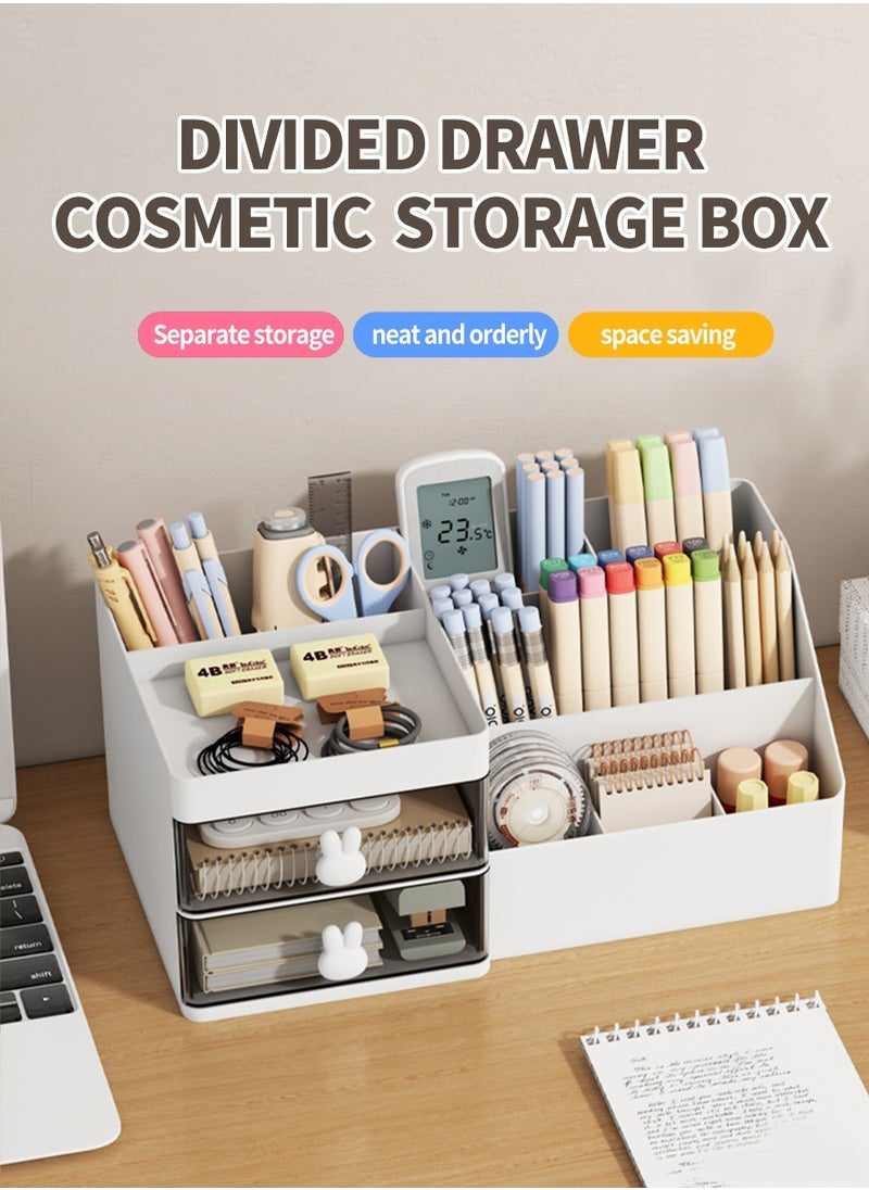 Beirui Multifunctional cosmetic organizer, Stationery organizer, Desktop organizer, Drawer organizer, Bathroom skincare organizer Suitable for bedroom, bathroom, dresser, office(This product is for organizer only, please see the size and read carefully before purchasing).  - Image 2