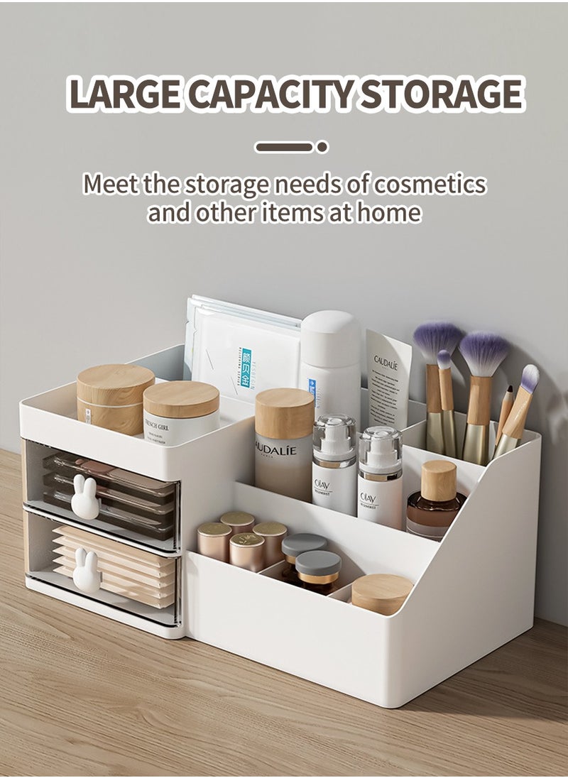 Beirui Multifunctional cosmetic organizer, Stationery organizer, Desktop organizer, Drawer organizer, Bathroom skincare organizer Suitable for bedroom, bathroom, dresser, office(This product is for organizer only, please see the size and read carefully before purchasing).  - Image 4