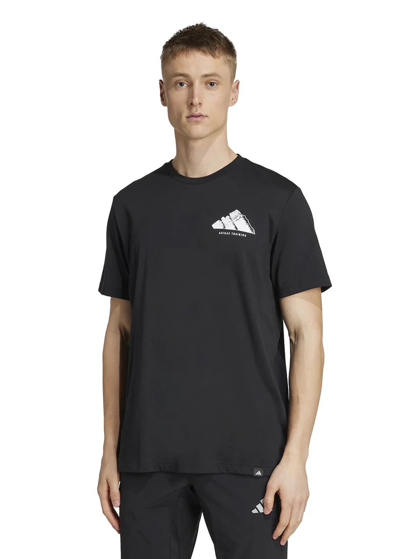 Adidas M Vntg G T Black Training T-Shirts For Men XS