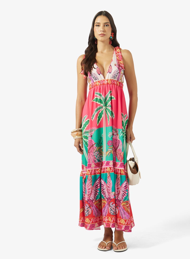 Soleira Printed Beach Dress - Image 4