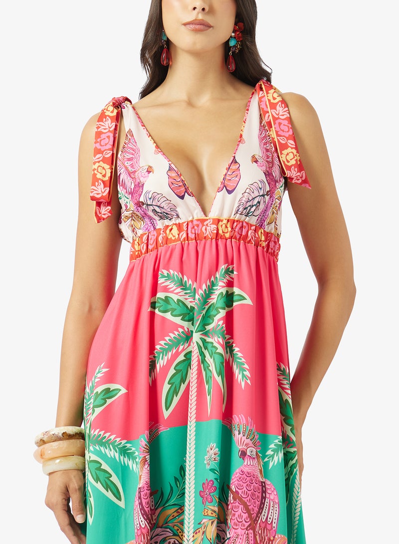 Soleira Printed Beach Dress - Image 3