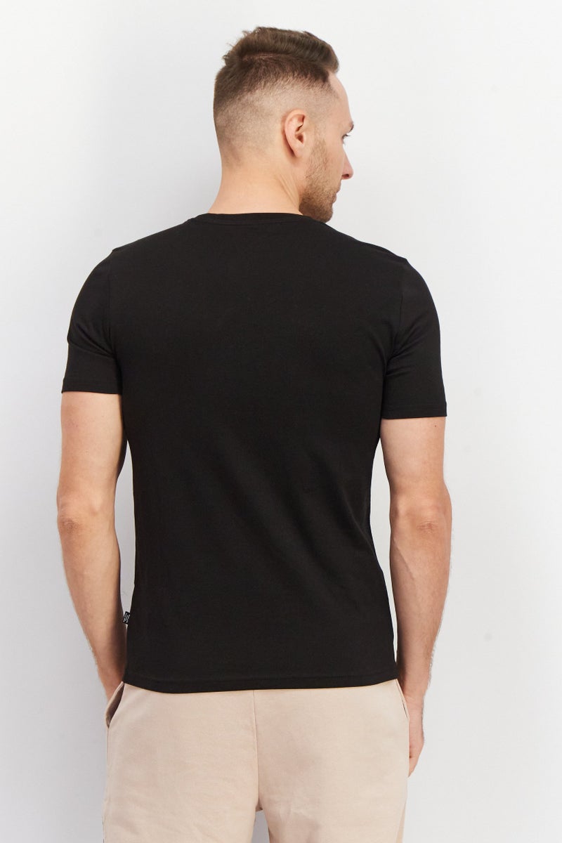 PUMA تي شيرت تدريب قصير الأكمام للرجال، رياضي، أسود - Image 4