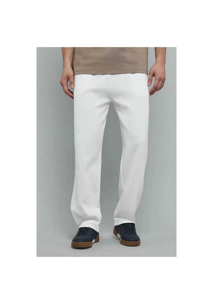 R&b Solid Pants with Button Closure