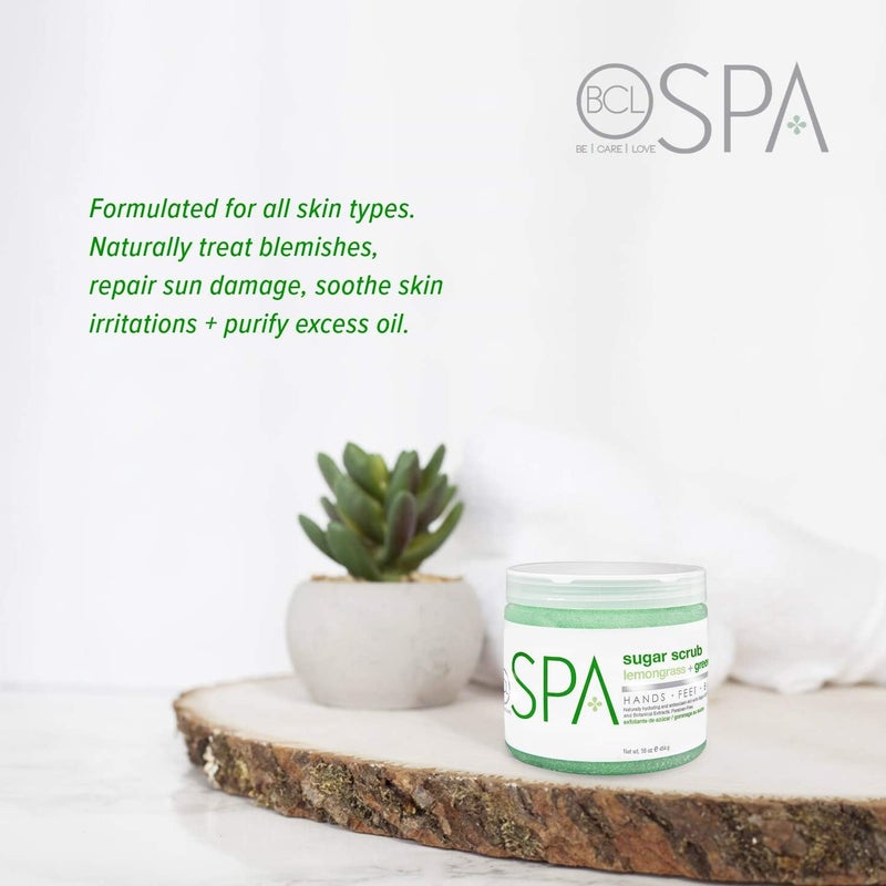 BCL Spa Be Care Love Spa Sugar Scrub Lemongrass Green Tea to moisturize detoxify and purify skin for acneprone oily or damaged skin16 oz - Image 4