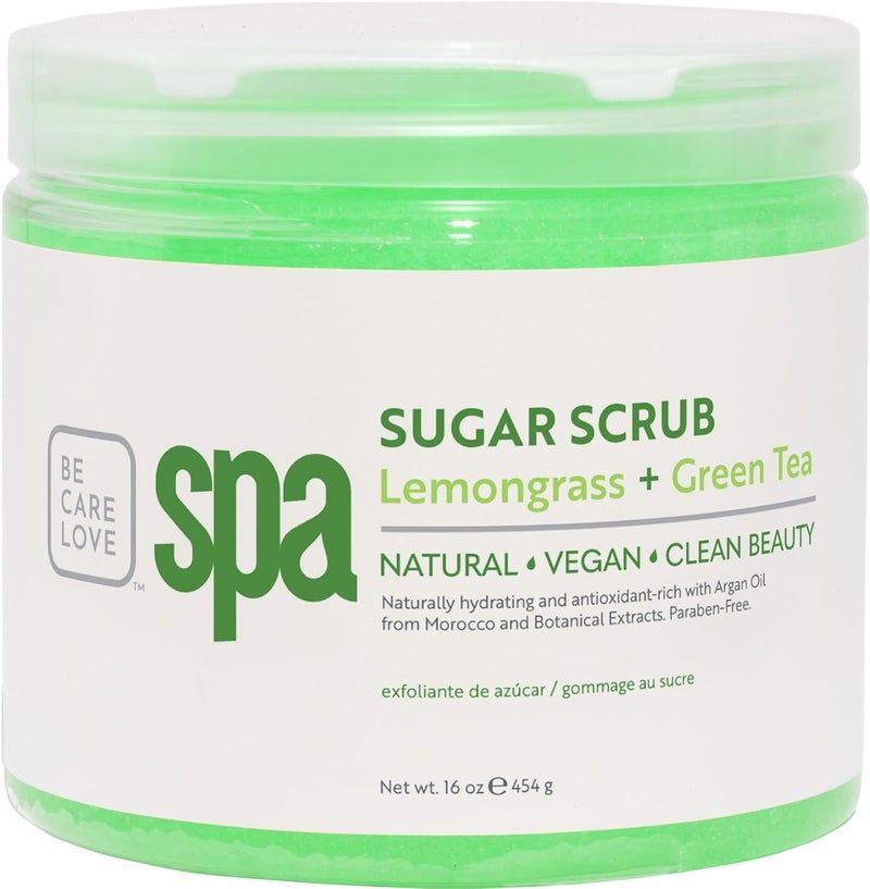 BCL Spa Be Care Love Spa Sugar Scrub Lemongrass Green Tea to moisturize detoxify and purify skin for acneprone oily or damaged skin16 oz - Image 1