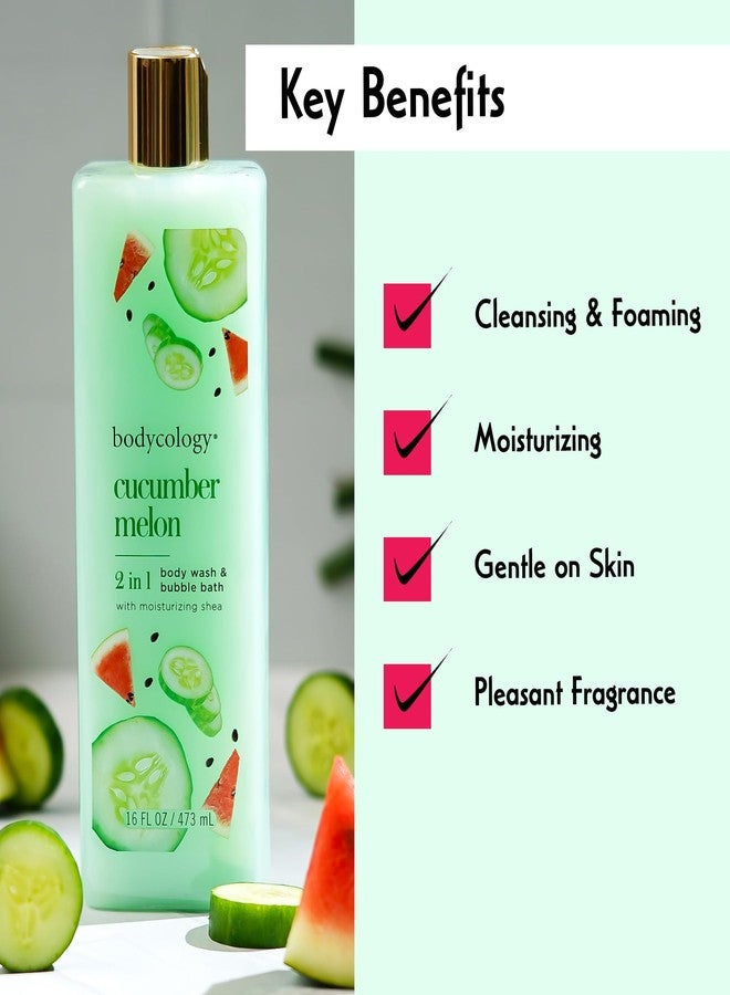 Bodycology Cucumber Melon Body Wash Women 16 oz - Image 5