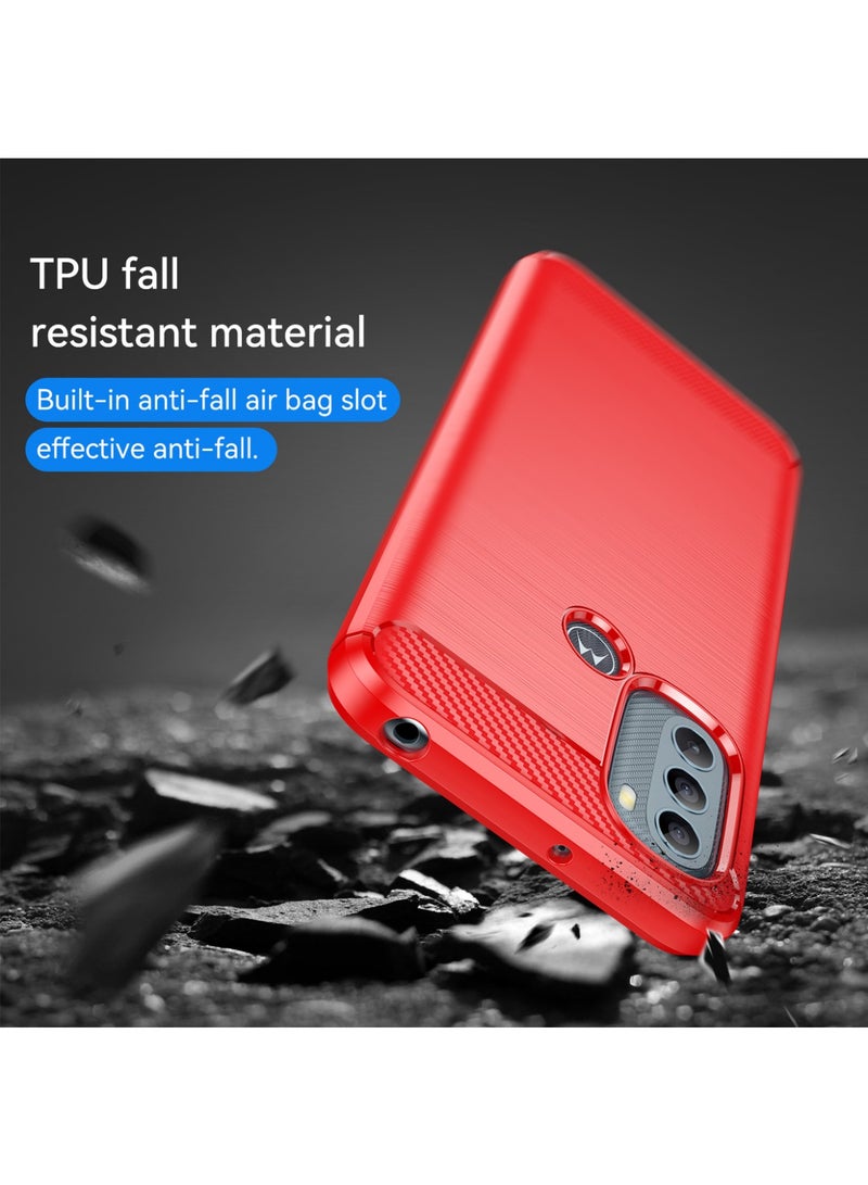 Shockproof Protective Phone Case for Motorola Moto G60s Red - Image 5