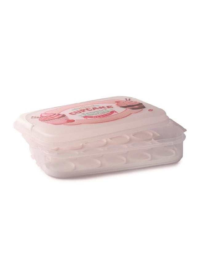 Snips Vintage Dishwasher Safe Rectangular Cupcake Carrier White 7 Liter 001009 - Image 4