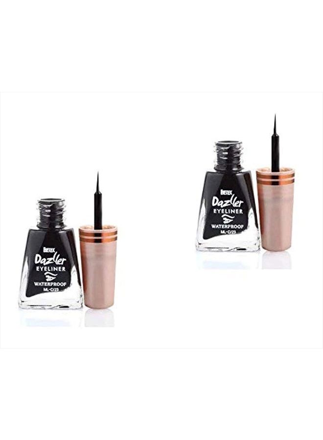 Dazller Eyeliner Black Water Proof - (Pack of 2)