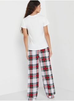 Ginger Checkered Pyjama Set  - Image 2