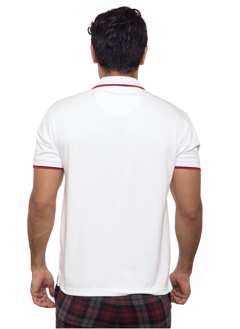 SANTHOME Santhome Tropikana Men's DryNCool Polo Shirt for Office Gym Daily Use Comfort wear - Large  - Image 4