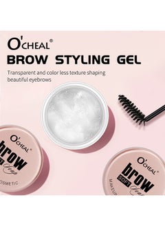 OCHEAL Brow Soft Soap, Professional Brow Gel With Brush, Professional Waterproof Eyebrow Gel With Flexible Brush Styling Kit, Can Sharp Your Eyebrow To Fluffy and Volume Easily, Eyebrows Enhancer Shaping  - Image 2