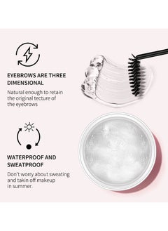 OCHEAL Brow Soft Soap, Professional Brow Gel With Brush, Professional Waterproof Eyebrow Gel With Flexible Brush Styling Kit, Can Sharp Your Eyebrow To Fluffy and Volume Easily, Eyebrows Enhancer Shaping  - Image 4