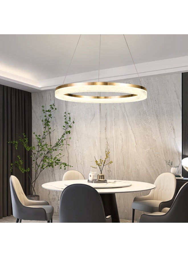 Hummer Modern Golden Chandelier with 3 Light Modes – 30W – 60 cm - Image 1