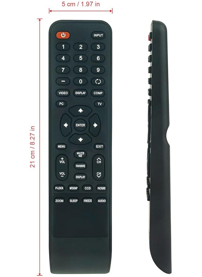إيروريكس - جهاز التحكم عن بعد البديل Zrc 100 مناسب لتلفزيون Dynex Dx Lcd32 Dx Lcd37 Dxlcd32 Dxlcd37 - Image 1