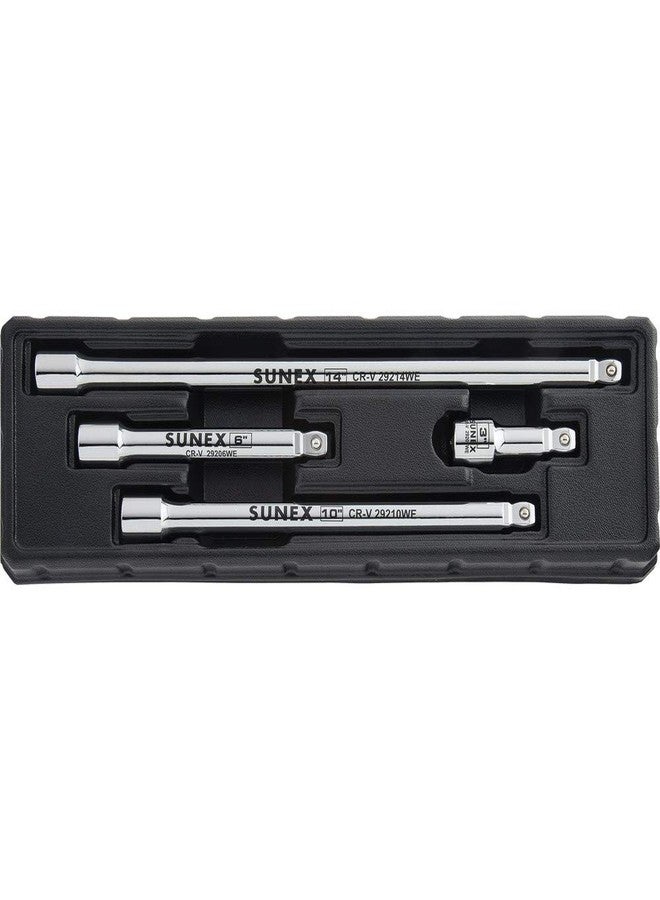 Sunex Tools 4Piece 1/2" Drive Chrome Wobble Extension Set - Image 1