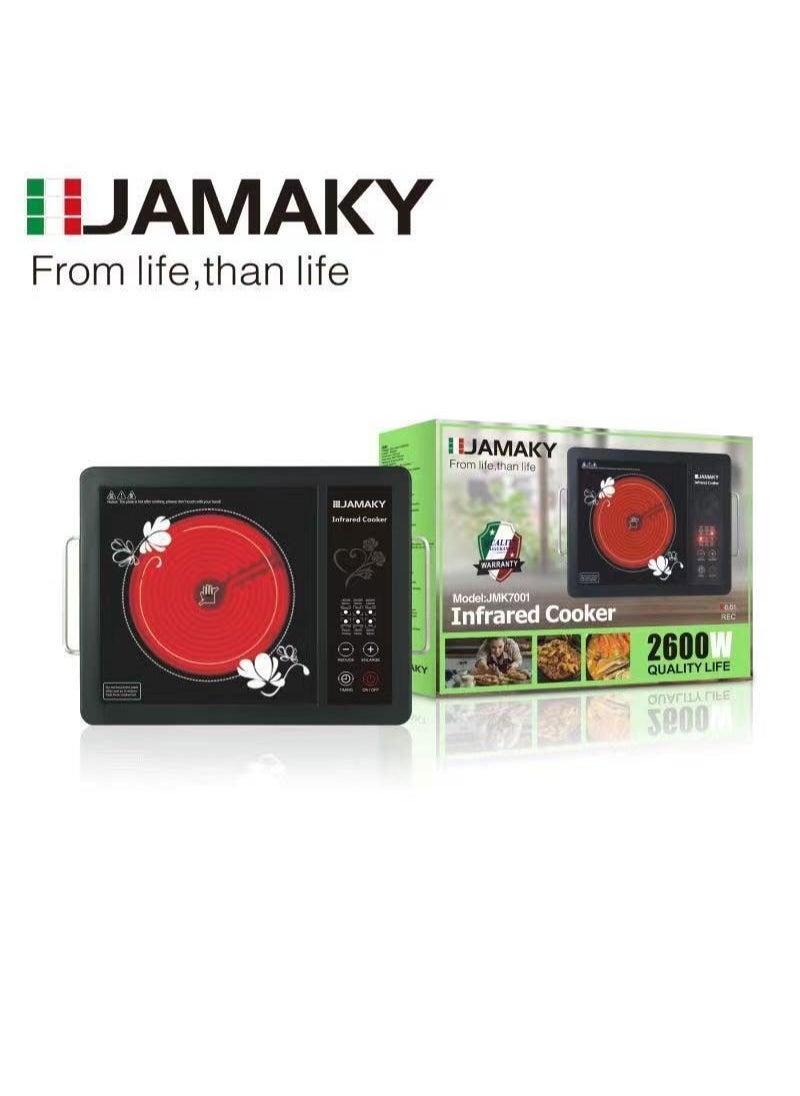 JAMAKY Italy - Jamke Digital Single Burner Heater, 2600 Watt, JMK-7001, Italian - Image 1