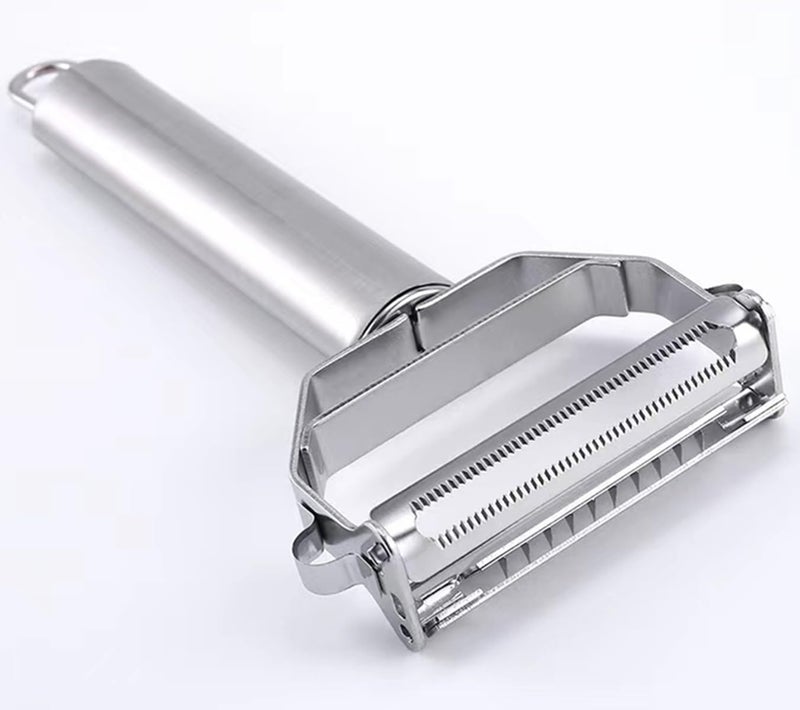 SZYIKUER Vegetable Peeler，SZYIKUER Stainless Steel 2 in 1 Julienne Vegetable Peeler Perfect for Carrot Potato Melon Gadget Vegetable Fruit - Image 1