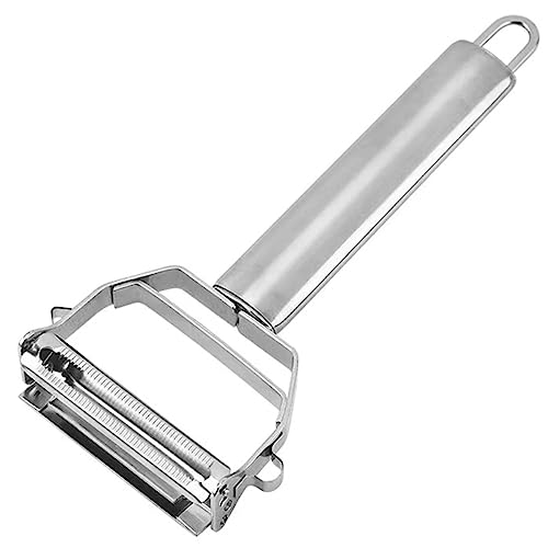 SZYIKUER Vegetable Peeler，SZYIKUER Stainless Steel 2 in 1 Julienne Vegetable Peeler Perfect for Carrot Potato Melon Gadget Vegetable Fruit - Image 2