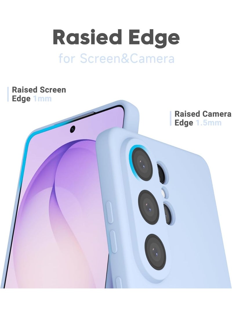 YoYoTech Samsung S26 Ultra Liquid Silicon Case Slim-Soft Shockproof Protective with Microfiber Lining Galaxy S26 Ultra 6.9-inch 2026 Silicon Case - Light Blue - Image 5