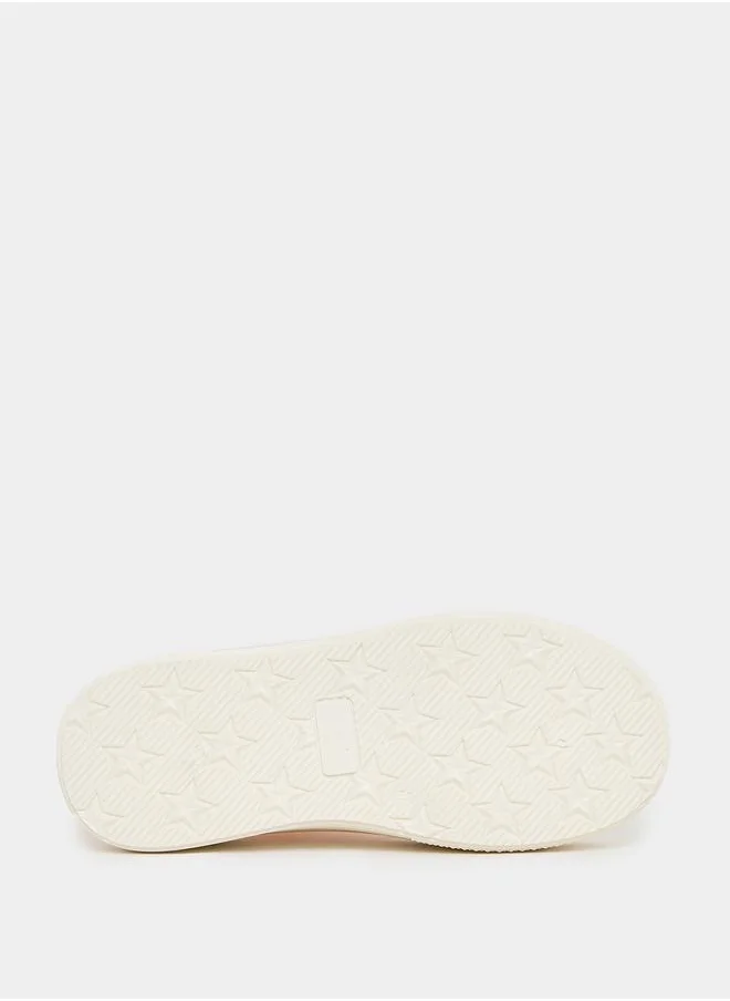 Styli Embellished Lace Up Platform Shoes