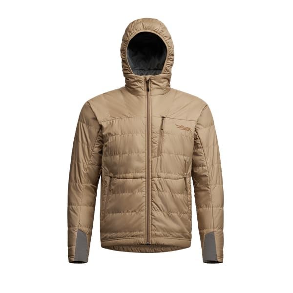 SITKA Kelvin Aerolite Hooded Jacket - Insulated Hunting Mens Jacket, Buckskin, Extra Large - Image 1